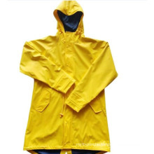 2021 OEM Mens Rain Jacket Long Fashion Windproof Waterproof Raincoat